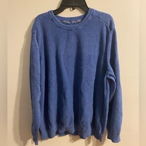 Mens Tommy Bahama Royal Blue 100% Cotton Crew‎ Neck Sweater Size XL
